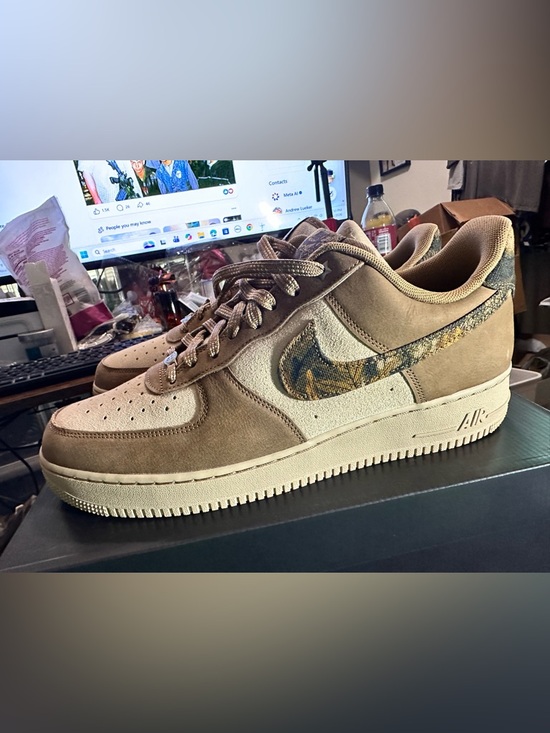 Nike Other - Nike Air Force 1 Low '07 LV8 Realtree Green Cargo Khaki Camo Size 13